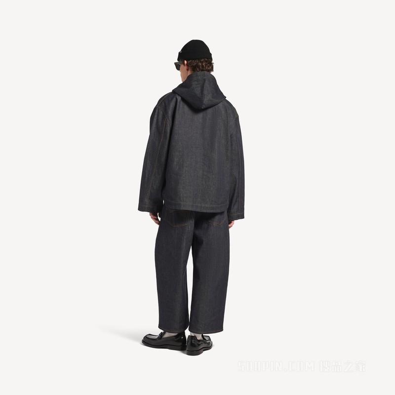 牛仔连帽夹克