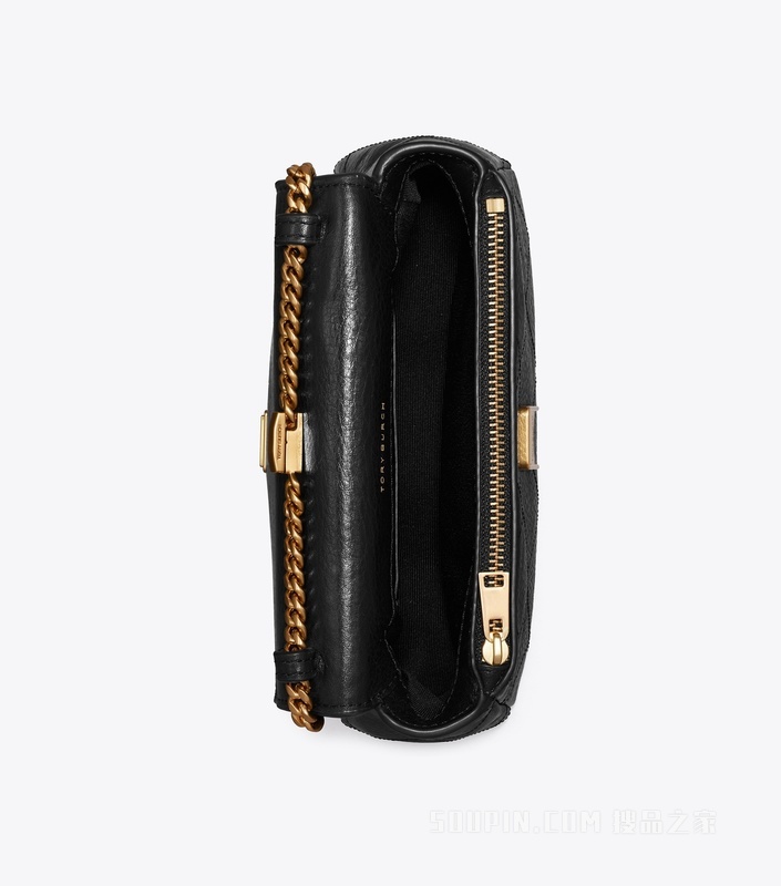 【新品】Charlie 绗缝迷你手提斜挎包 黑色