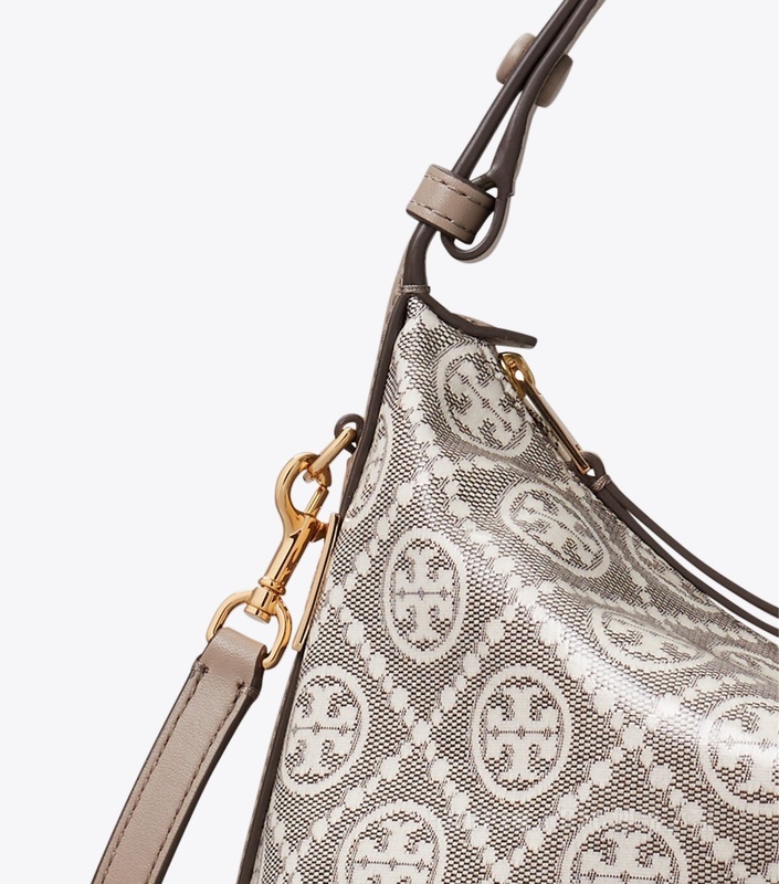 【新品】T Monogram Mellow 肩背包 炭灰色