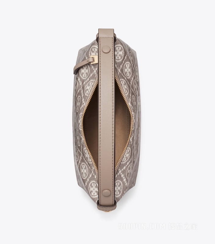 【新品】T Monogram Mellow 肩背包 炭灰色