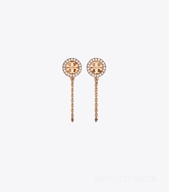 【新品】Icon 经典系列链式耳环 Tory 金/水晶色