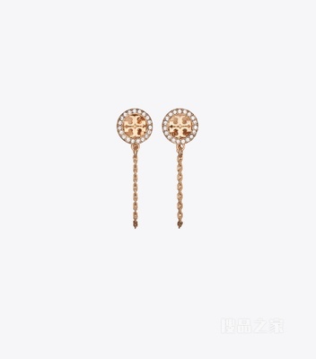 【新品】Icon 经典系列链式耳环 Tory 金/水晶色