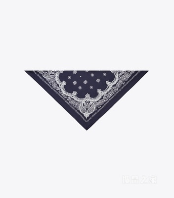 【新品】珠饰 Bandana 三角巾 蓝色