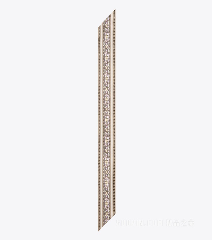 【新品】T Monogram 装饰缎带围巾 奶油色