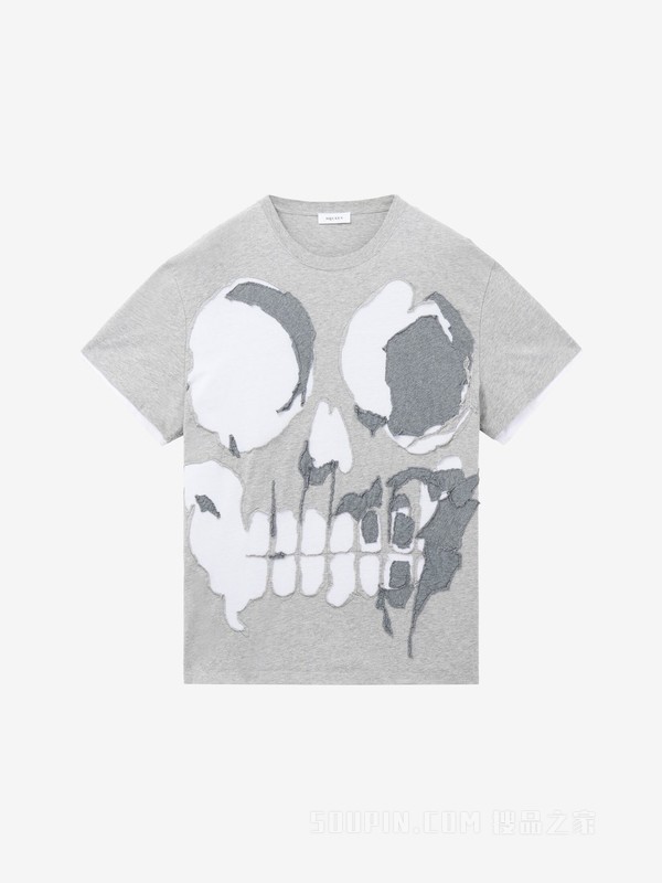 Skull贴花T恤