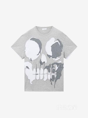 Skull贴花T恤