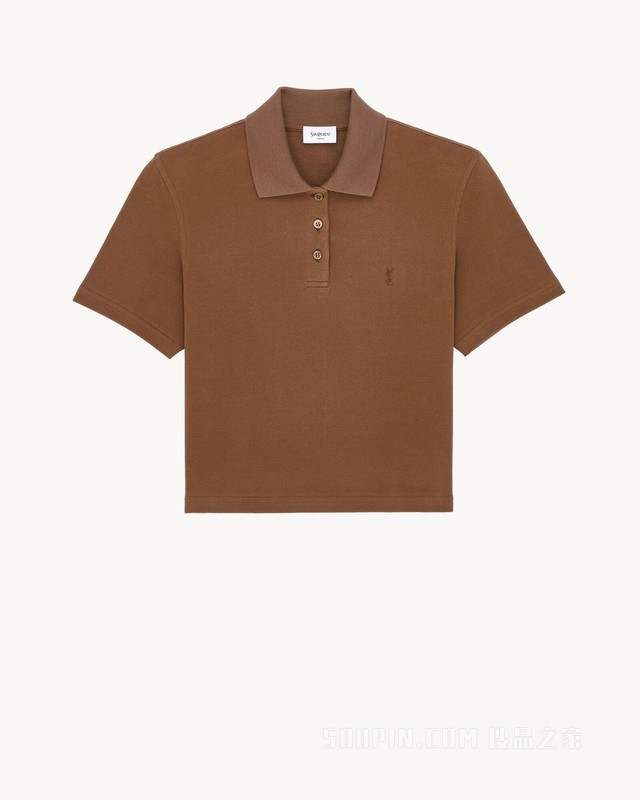 LE CASSANDRE珠地棉短款Polo衫