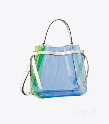 【新品】Romy 拼色透明水桶包 拼色
