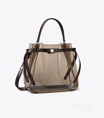 【新品】Romy 透明水桶包 棕色