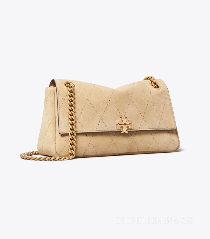 【新品】Charlie 小号绗缝肩背包 石灰色