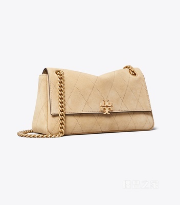 【新品】Charlie 小号绗缝肩背包 石灰色