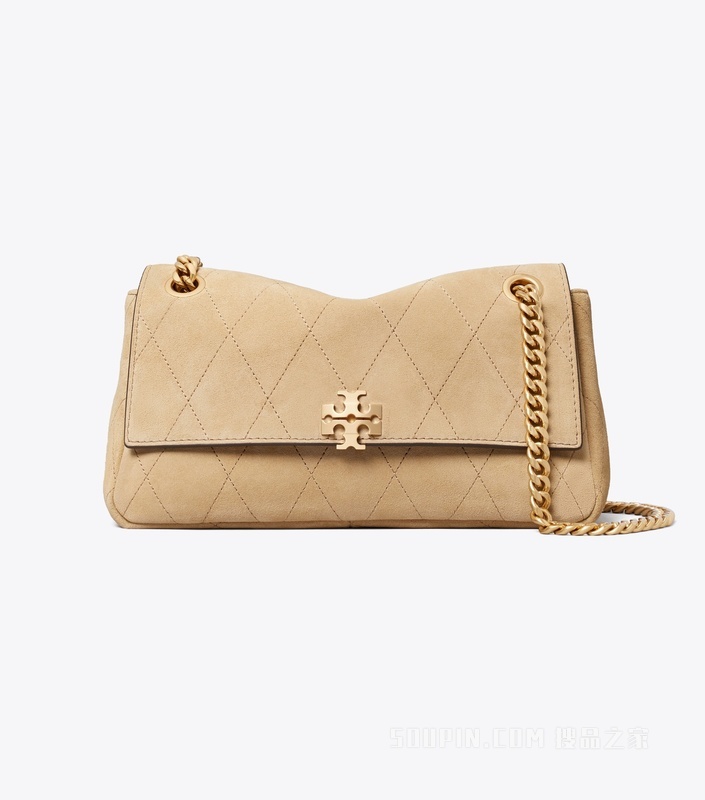 【新品】Charlie 小号绗缝肩背包 石灰色