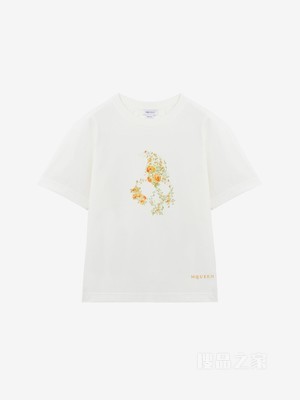 Floral Skull T恤