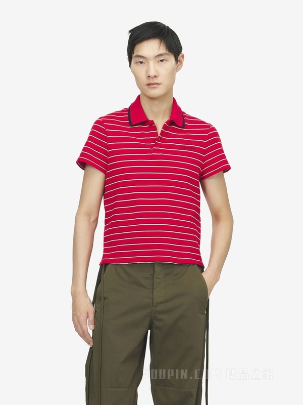 条纹Polo衫