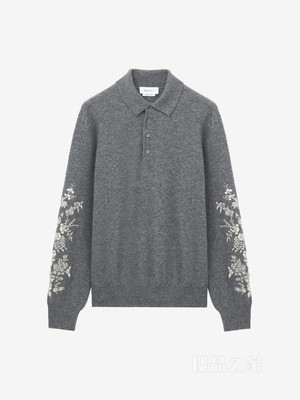 花卉刺绣Polo衫