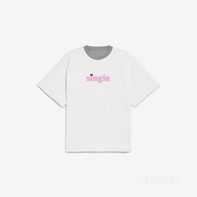 SINGLE/Not SINGLE双面T恤