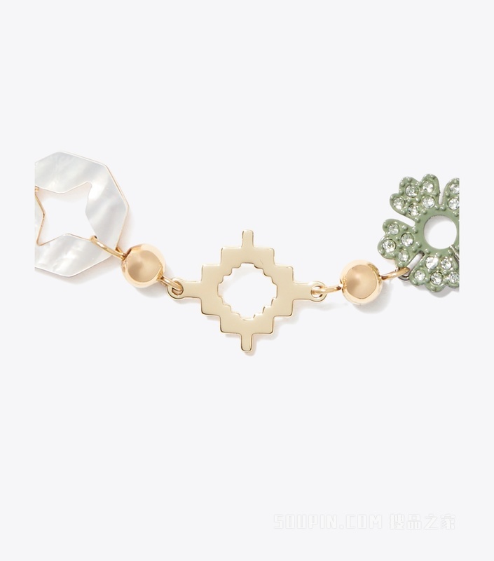 【新品】Forget Me Not 勿忘我系列密镶手链 Tory 金/拼色