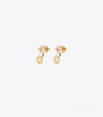 【新品】Forget Me Not 勿忘我系列耳环 浅银色/Tory 金