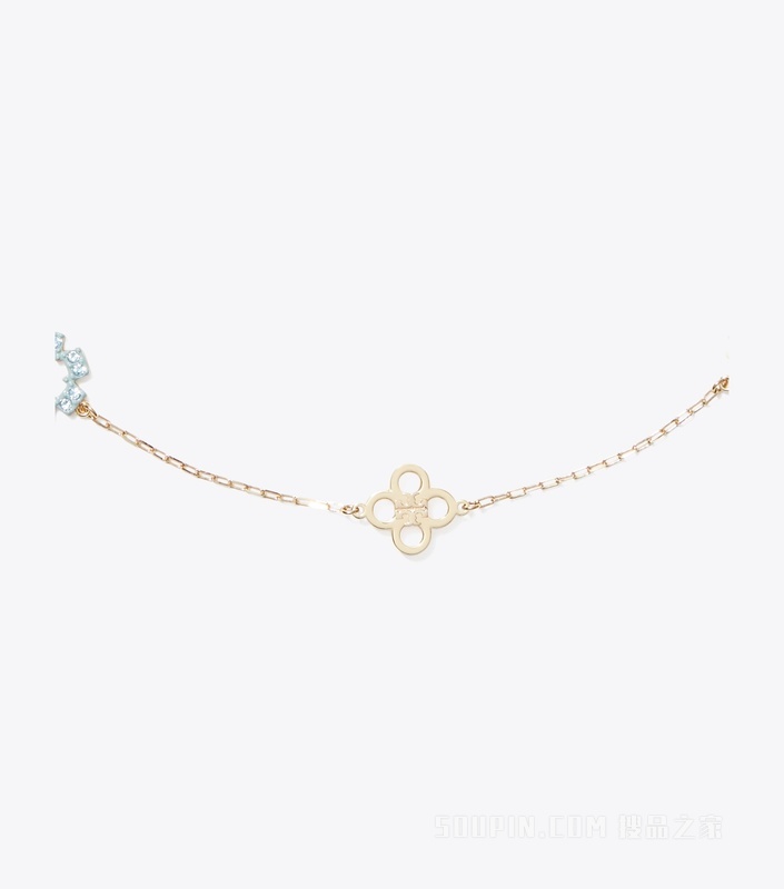 【新品】Forget Me Not 勿忘我系列密镶项链 Tory 金/拼色