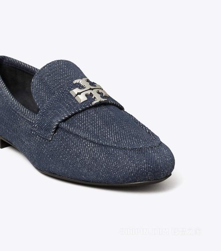 【新品】Eleanor 乐福鞋 午夜牛仔/银色