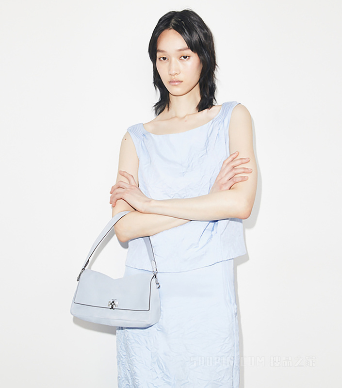 【新品】Charlie 小号肩背包 浅蓝色