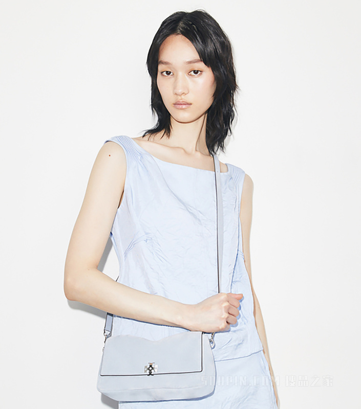 【新品】Charlie 小号肩背包 浅蓝色