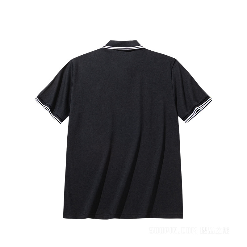 安踏生活系列运动复古男子短袖POLO衫