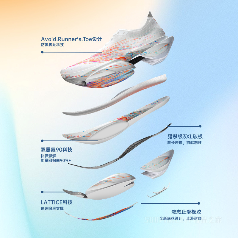 安踏跑步系列C10PRO2男子氮科技跑鞋