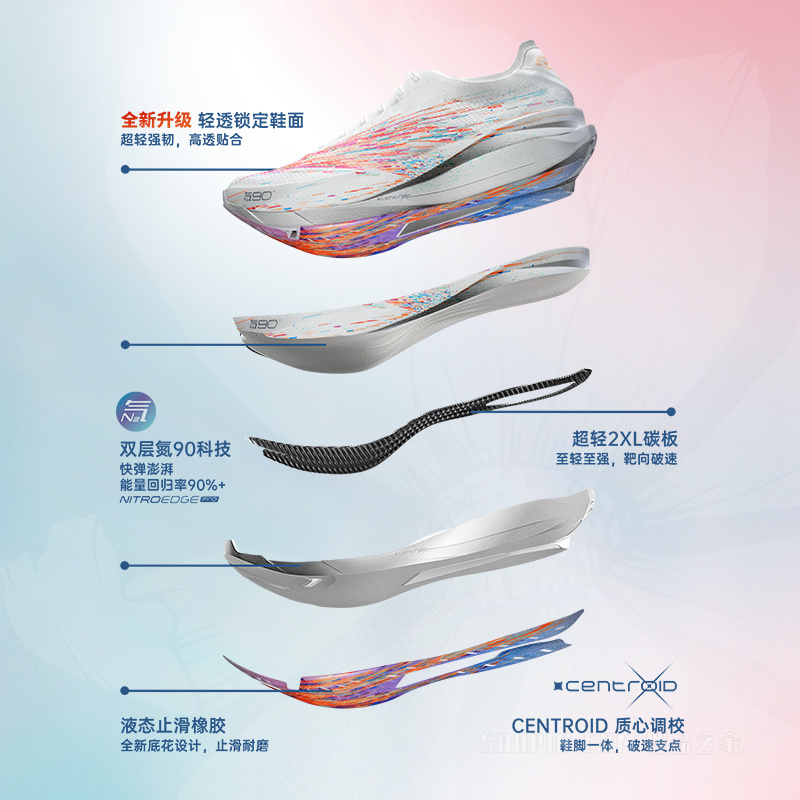 安踏跑步系列C202G92女子氮科技跑鞋