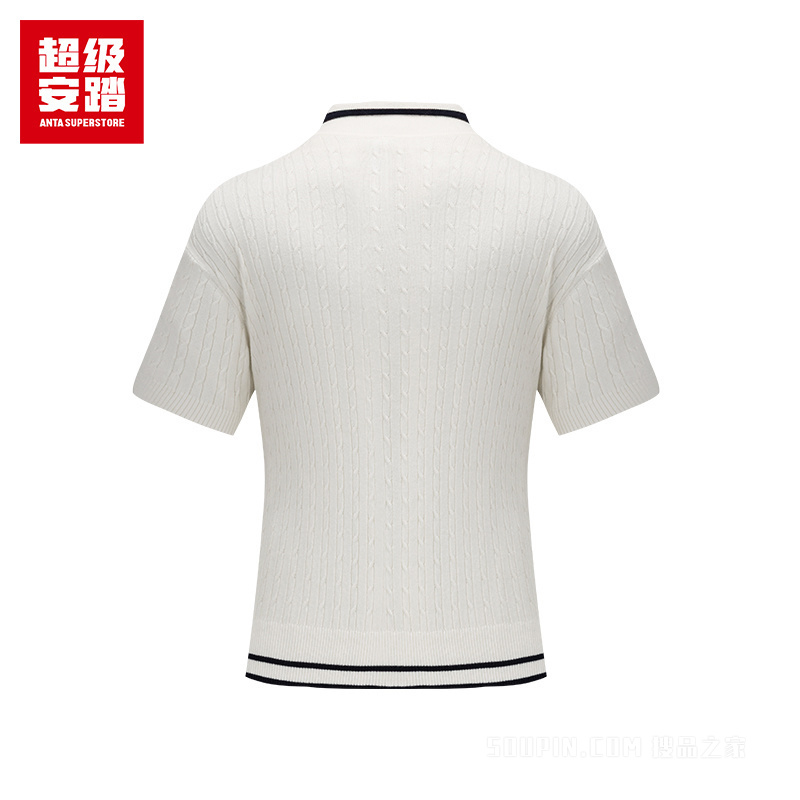 安踏小球运动系列网球女子短袖POLO衫