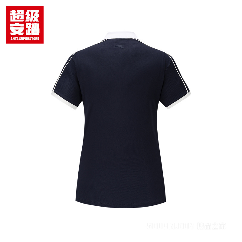 安踏小球运动系列网球女子短袖POLO衫