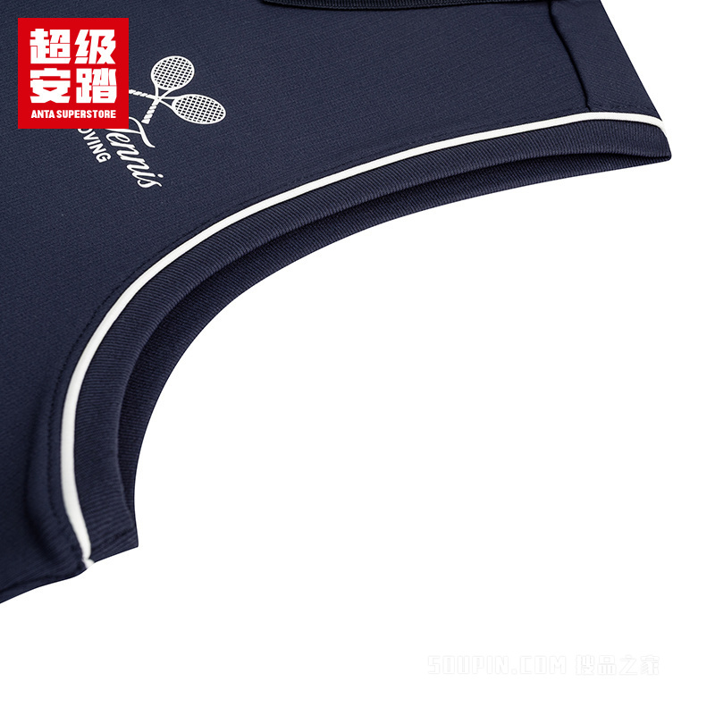 安踏小球运动系列网球女子吸湿速干针织背心