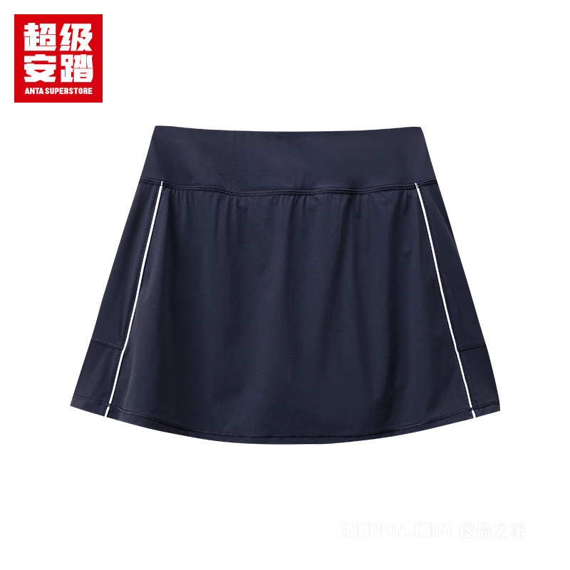 安踏小球运动系列网球女子冰肤针织短裙