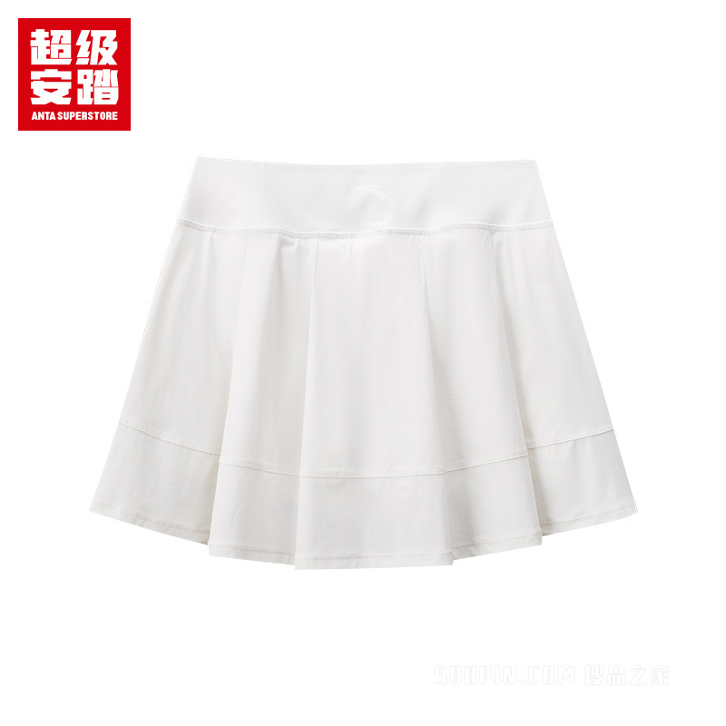 安踏小球运动系列网球女子冰肤针织短裙