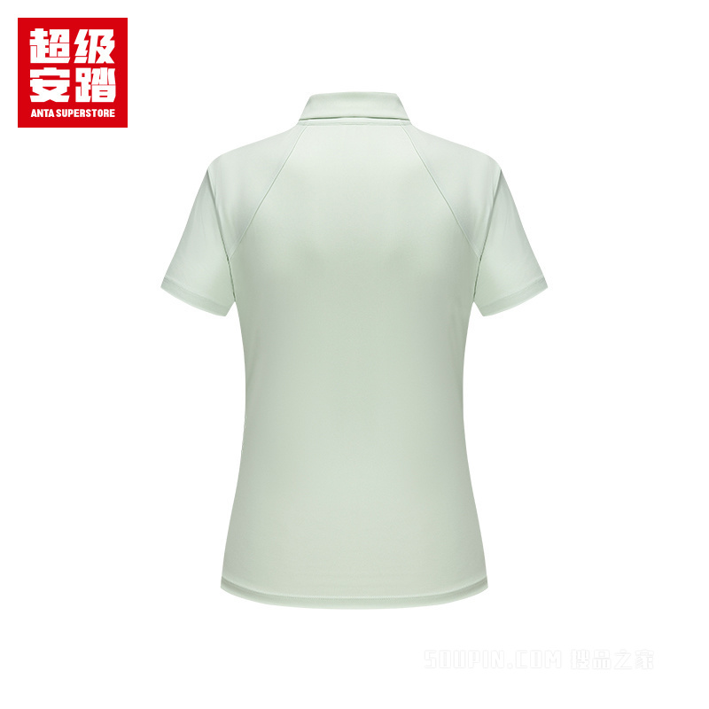 安踏小球运动系列网球女子冰肤短袖POLO衫