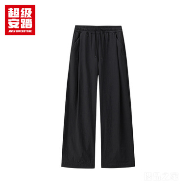 安踏跑训系列训练女子吸湿速干梭织运动长裤