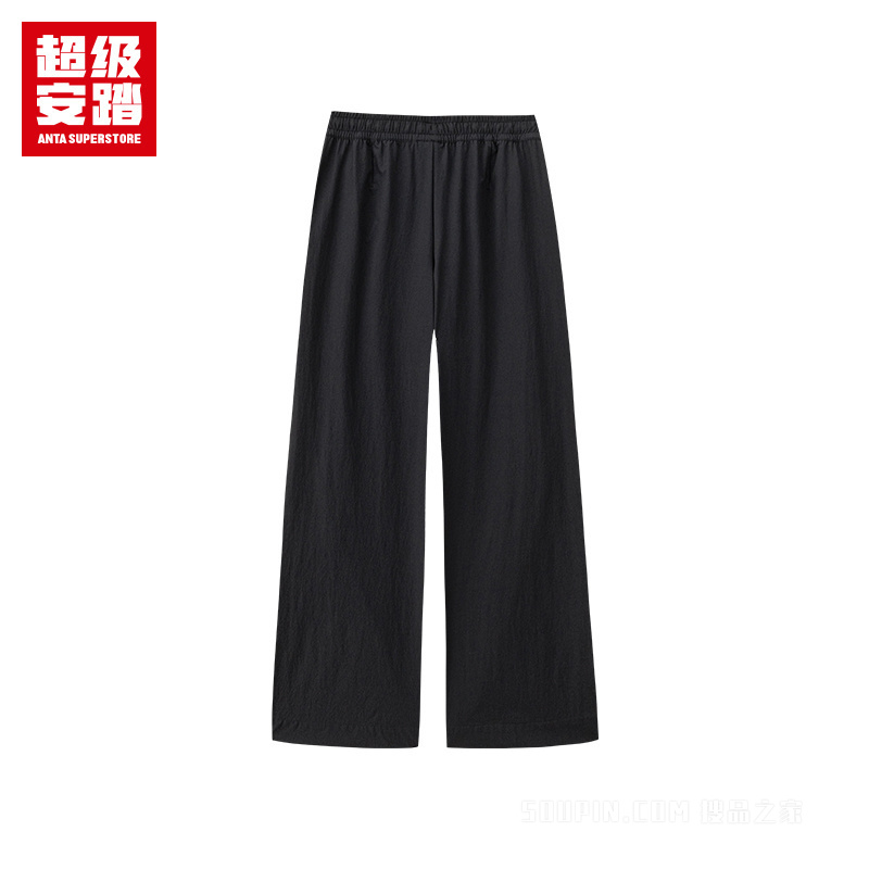 安踏跑训系列训练女子吸湿速干梭织运动长裤