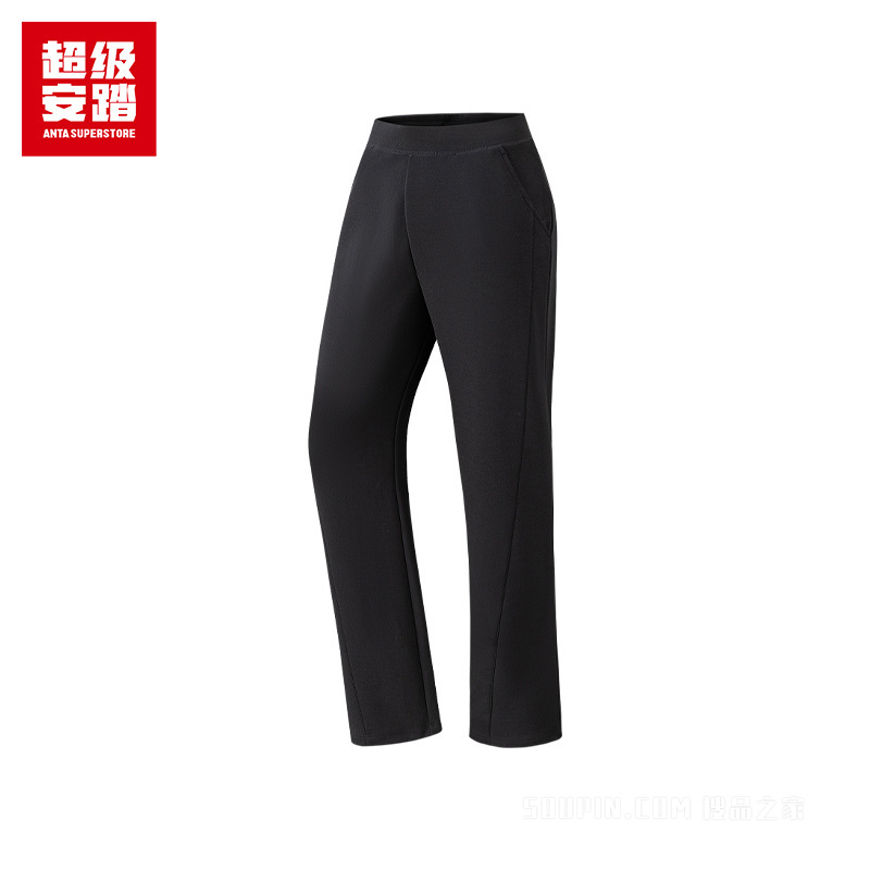 安踏跑训系列训练女子针织运动长裤