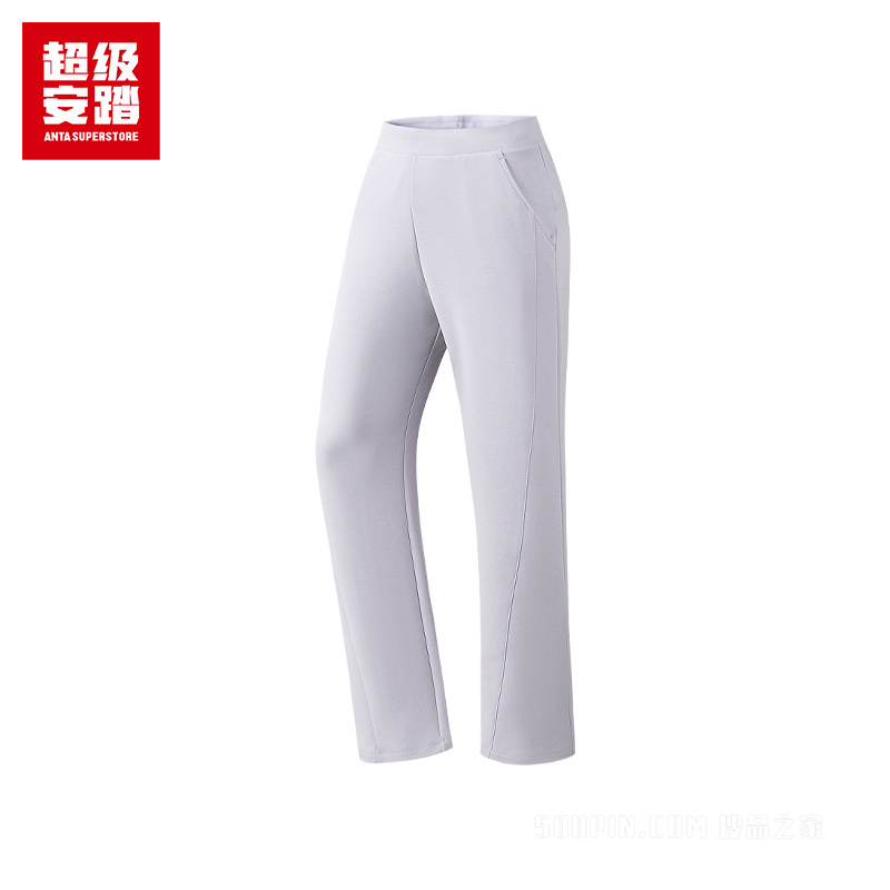 安踏跑训系列训练女子针织运动长裤