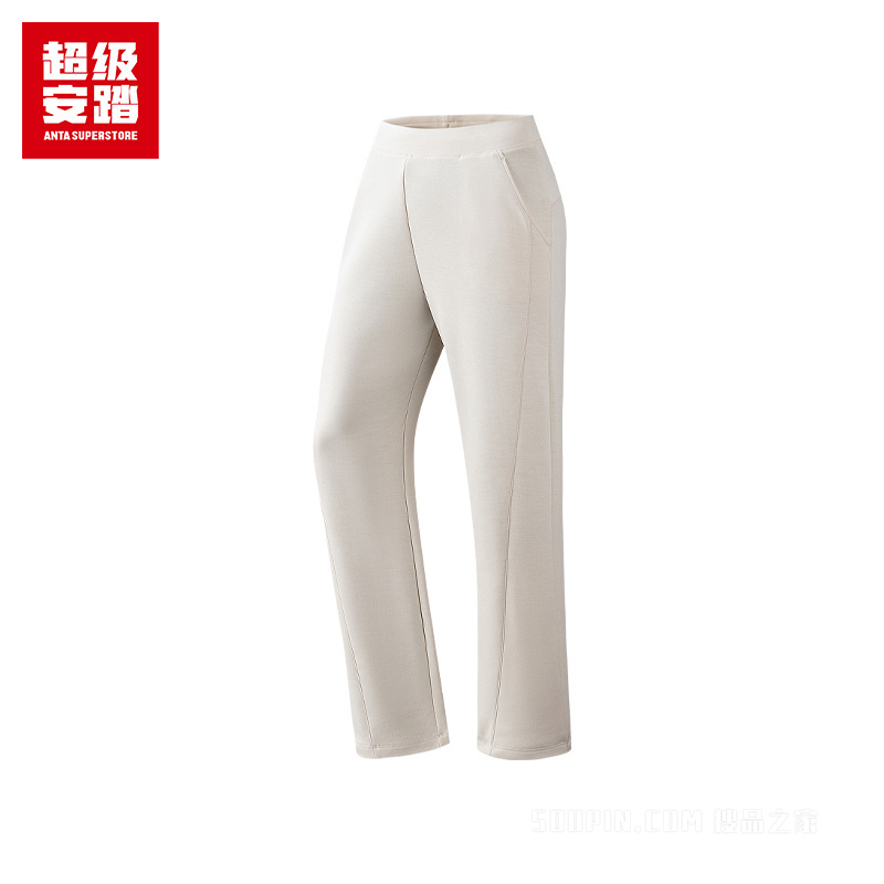 安踏跑训系列训练女子针织运动长裤