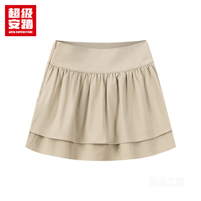 安踏运动生活系列潮流文化女子吸湿速干梭织短裙