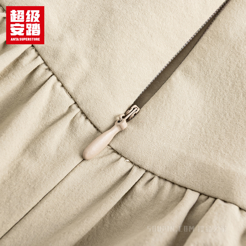安踏运动生活系列潮流文化女子吸湿速干梭织短裙