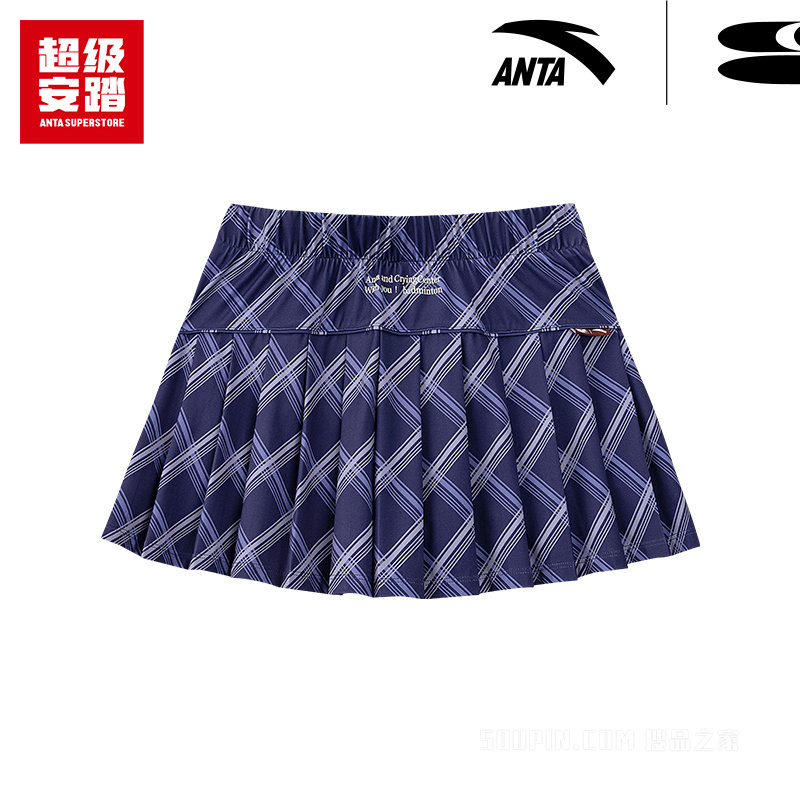 超级安踏x哭喊中心联名｜羽毛球比赛短裙运动裙裤162638207U
