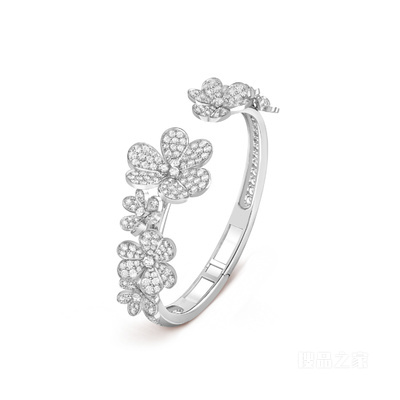 Frivole手镯，7枚花卉主题图案，中号款式