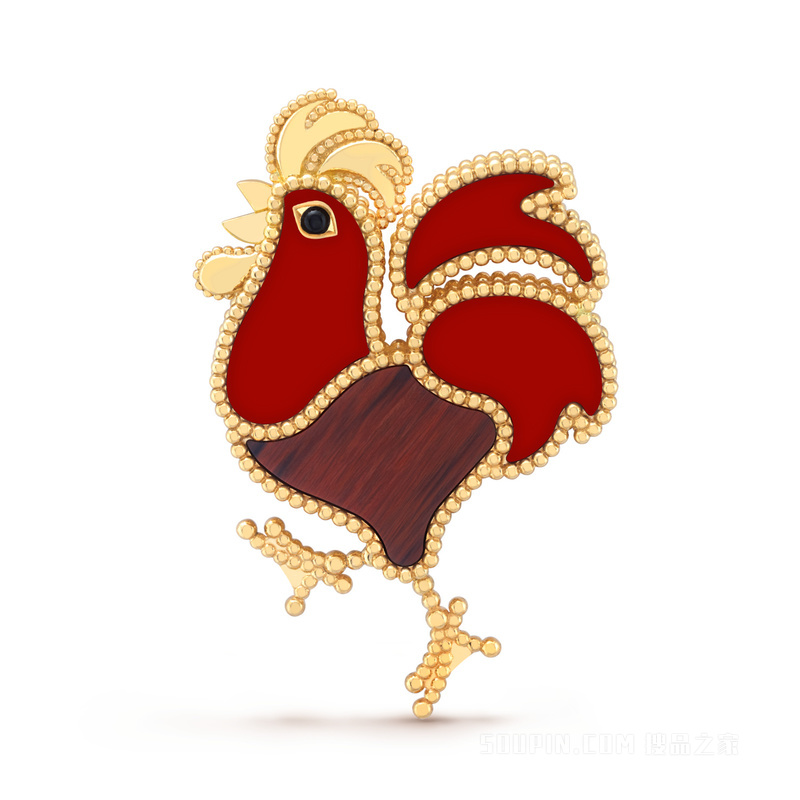 Lucky Animals Rooster胸针