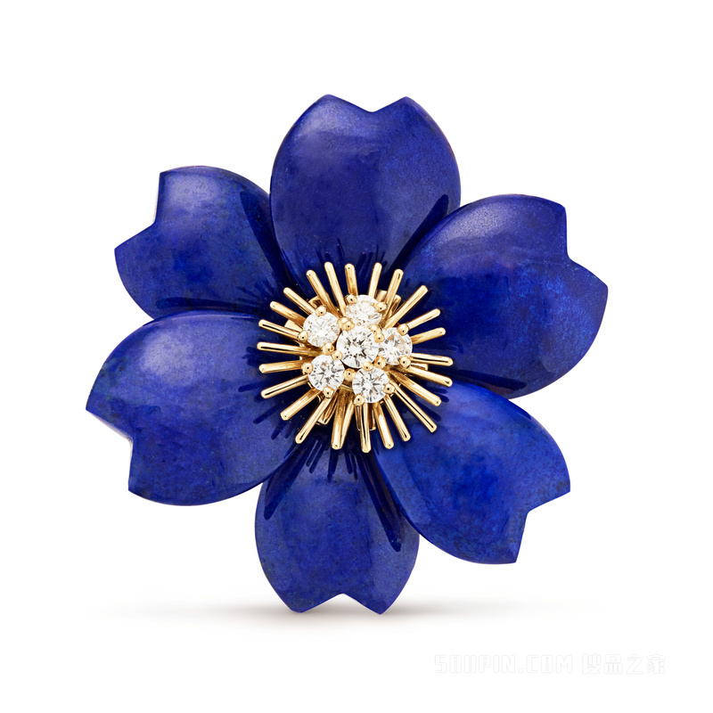 Rose de Noël胸针，中号款式