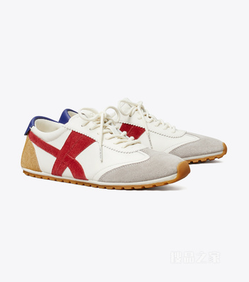 【新品】Hank 户外运动鞋 奶油色/红色/灰色