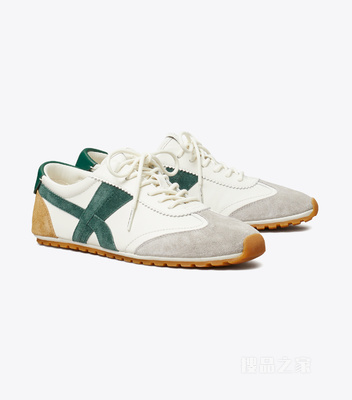 【新品】Hank 户外运动鞋 奶油色/孔雀石绿/灰色