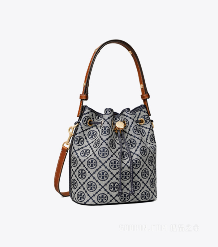 【新品】T Monogram 水桶包 Tory 海军蓝