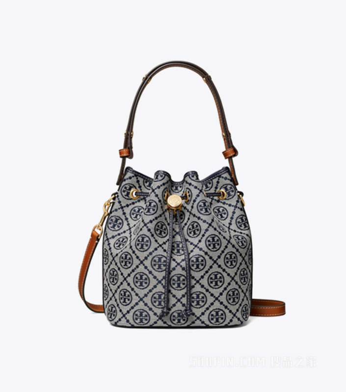 【新品】T Monogram 水桶包 Tory 海军蓝